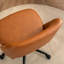 Chaise de bureau Modern Home, chaise de bureau pivotante rembourrée en similicuir, chaise de travail sans accoudoirs à dossier inclinable, chaise de bureau réglable en hauteur avec roulette, brun-1600626069