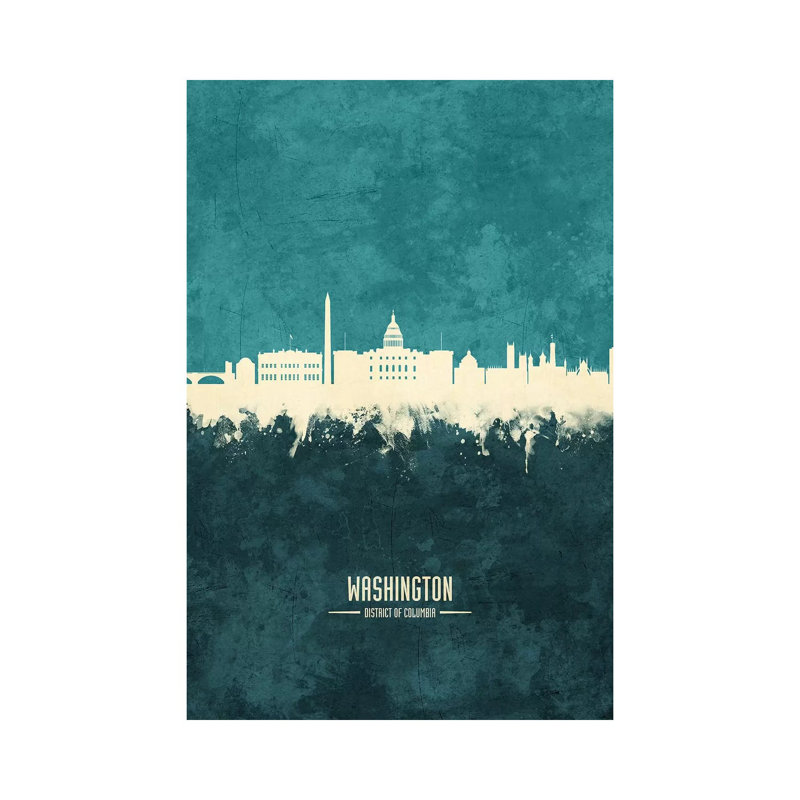Washington DC Skyline by Michael Tompsett - Wrapped Canvas Print, 152.5 cm H x 101.5 cm W