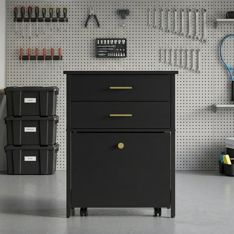 Heavy-Duty Garage Tool Cart & Mobile Parts Cabinet