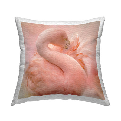 Coussin d'extérieur imprimé Stupell Industries Cocoon of Plumage par Kelley Parker