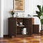 Buffet moderne avec 2 tiroirs et armoire de rangement