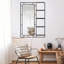 Miroir de meuble-lavabo moderne 30 po x 44 po avec tablette multifonctionnelle, grand miroir de salle de bain, miroir de décoration à cadre noir, convient pour la salle de bain, le salon, la chambre à coucher