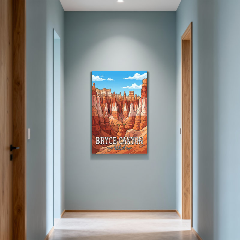 Paysage et paysage urbain, Bryce Canyon, États-Unis, reproduction d'art, H 36 po x l 24 po