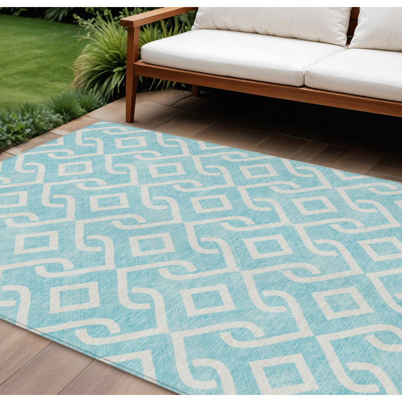 Tapis lavable intérieur / extérieur ivoire 8 pi x 10 pi