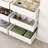 Closet Island With 15 Drawers, Armoire Wardrobe Bedroom Closet with Glass Top, White