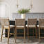 Tabouret de bar rembourré Seagrass-103764928-103764925-103764932