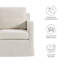 Fauteuil pivotant recouvert de tissu Serene-101323732