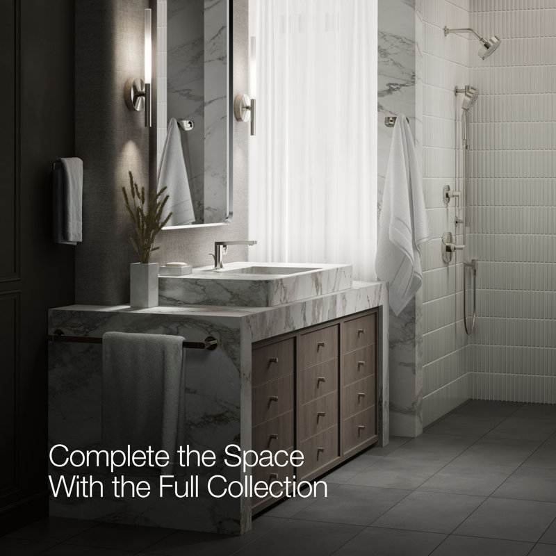 Composed® Single-Handle Bathroom Faucet with Drain Assembly, Vibrant Polished Nickel
