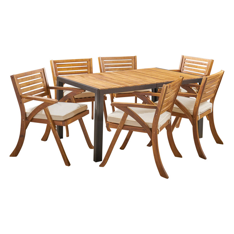 Ensemble repas 7 pièces avec coussins Mouton