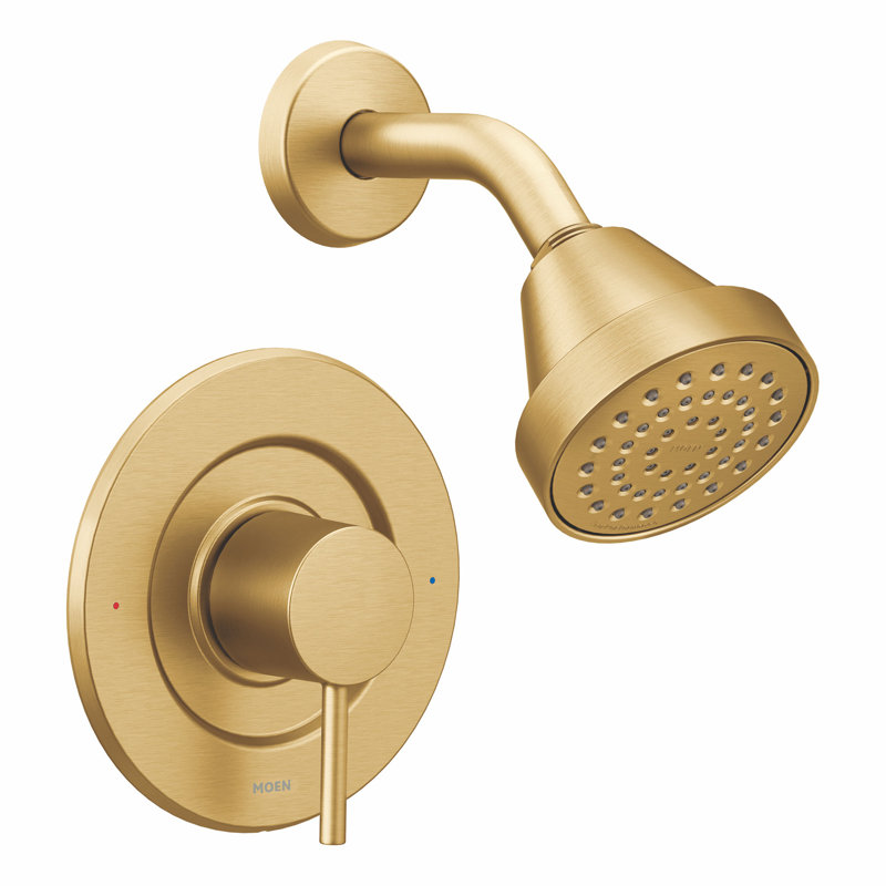 Ensemble de garniture de douche Moen Align Posi-Temp, valve requise, Or brossé