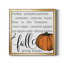 «Fall Giving Thanks» - Reproduction d'art textuel sur toile encadrée-984781824-984781828