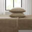 Ensemble de draps 3 pièces de couleur taupe - 100%, ultra doux avec une touche luxueuse, comprend des draps-housse plats et une taie d'oreiller, peut accueillir jusqu'à 16 po de matelas, pour une expérience de literie douillette, brossé des deux côtés,