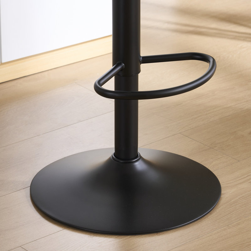 Tabourets pivotants avec dossier Meli, Noir
