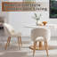 Chaises de restaurant avec dossiers doux et confortables conçus de manière ergonomique, convenant au restaurant, au balcon, à la chambre à coucher, ensemble de 2 pièces en velours de peluche
