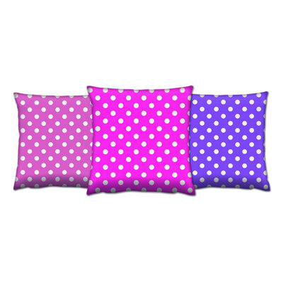 Premium Cushion Set (3 Pieces), 17 x 17 Inches, Soft Silicone Filling | 50% Cotton / 50% Polyester, Washable & Ironable, Concealed Zip | Perfect for Home Decor, Sofas, and Chairs - Comfort & Style Combined