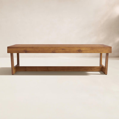 Louise Rectangular Acacia Outdoor Coffee Table , 39.5'' in. W 24.5'' in. D