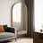 Natural Pine Wood Arch Full-Length Mirror - Elegant Wall-Leaning Or Wall-Mounted Design-1577740731