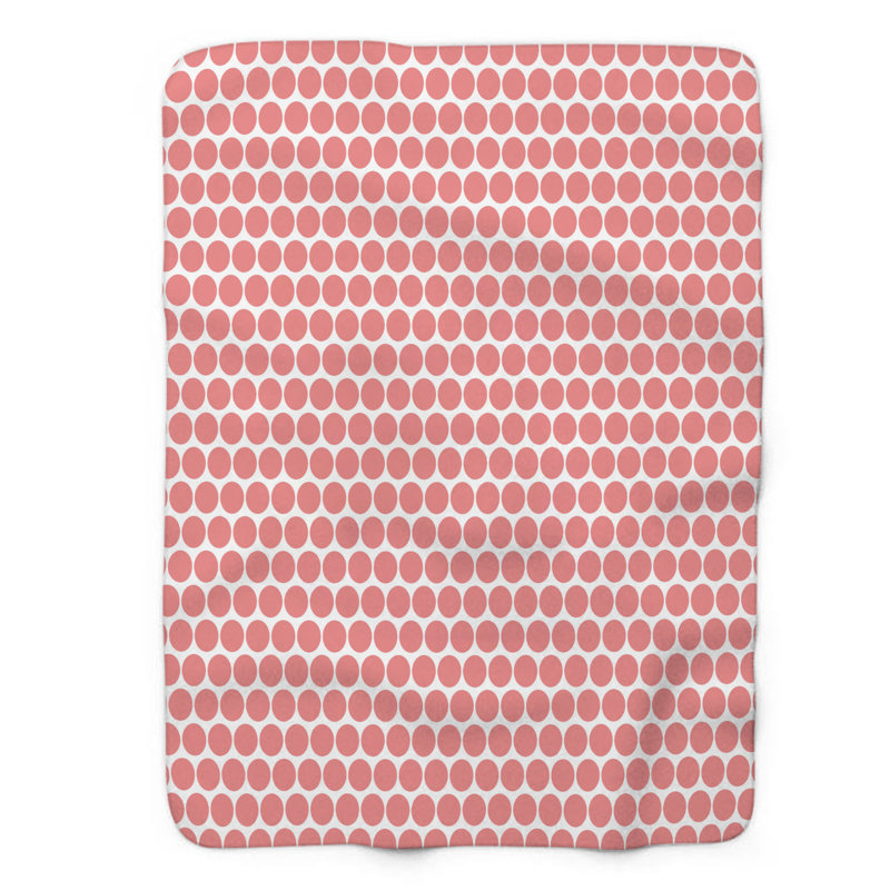 Corail vanille - couverture sherpa de qualité supérieure 1 pièce, Grand lit