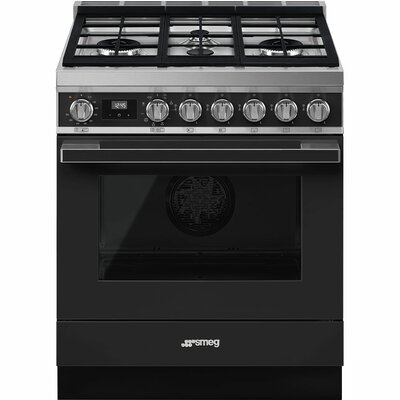 Portofino 30"" 3.6 cu ft. Freestanding Dual Fuel Range -  SMEG, CPF30UGMAN