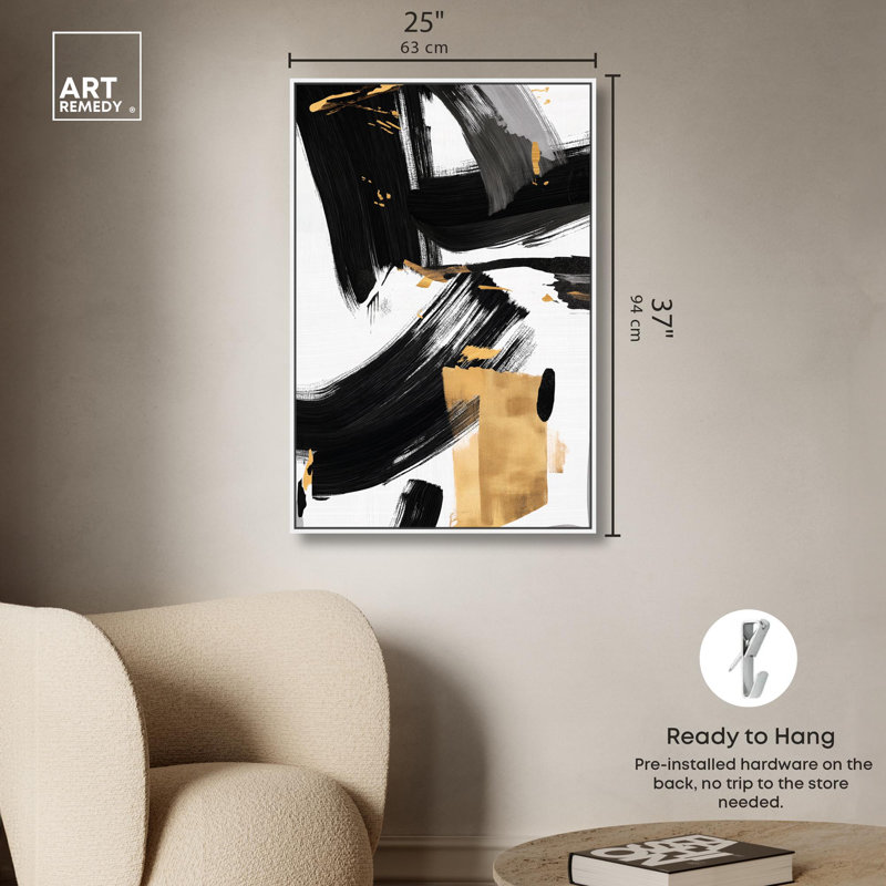 Art Remède, toile raffinée, H 37 po x l 25 po, Cadre flottant blanc