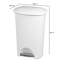 Poubelle à pédale 11 gallons Sterilite
