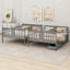 Lit superposé double au-dessus de double avec tiroirs et échelle pour les meubles de chambre à coucher, de chambre d'amis-105708049
