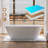 71 Inch,77-Gallon Freestanding Soaking Bathtub, 100% Pure Virgin Acrylic With Drain And Overflow,Glossy White