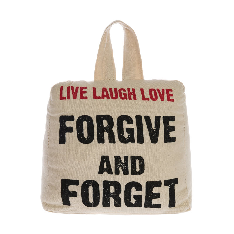 Live Laugh Love Fabric Door Wedge