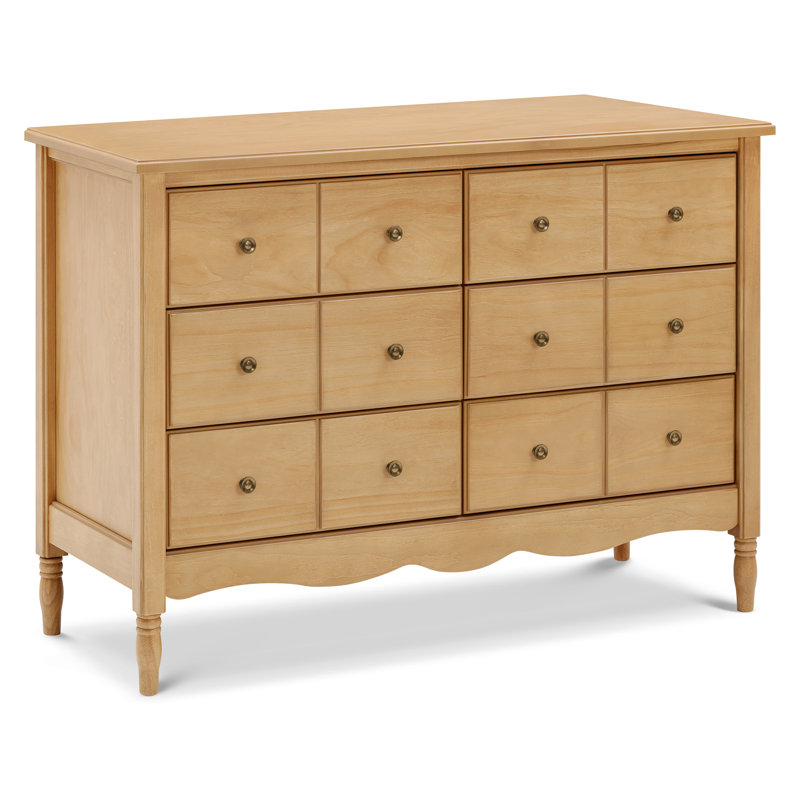 Liberty 6 Drawer 48" W Double Dresser, Honey