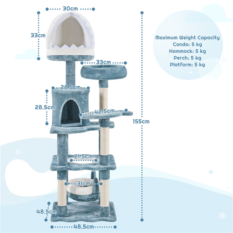 155cm H Cat Tree