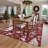 4x6ft Washable Christmas Stain-Resistant Foldable Low Pile Floor Mats Xmas Printed Carpets Soft Non Shedding Rugs-147937433