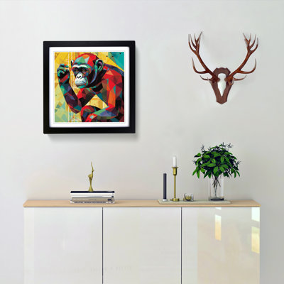 Monkey Constructivism - Framed Print