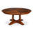 Extendable Walnut Round Solid Wood Dining Table-108207493