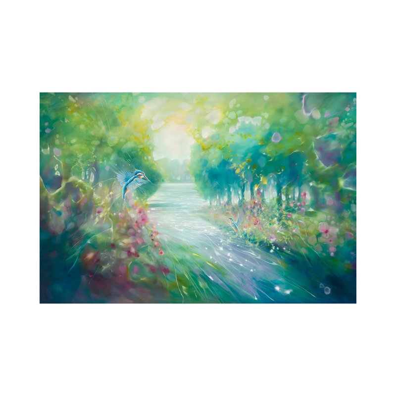 The Kingfishers Eden by Gill Bustamante - No Frame Gallery-Wrapped Canvas Giclée on Canvas, 45.72cm H x 66.04cm W