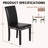 Faux Leather Dining Room Chairs with Rubberwood Legs-234699216
