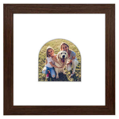Picture Frame With Arch-Shaped Mat - Ideal For Any Room, Living Rooms, Dorm Room