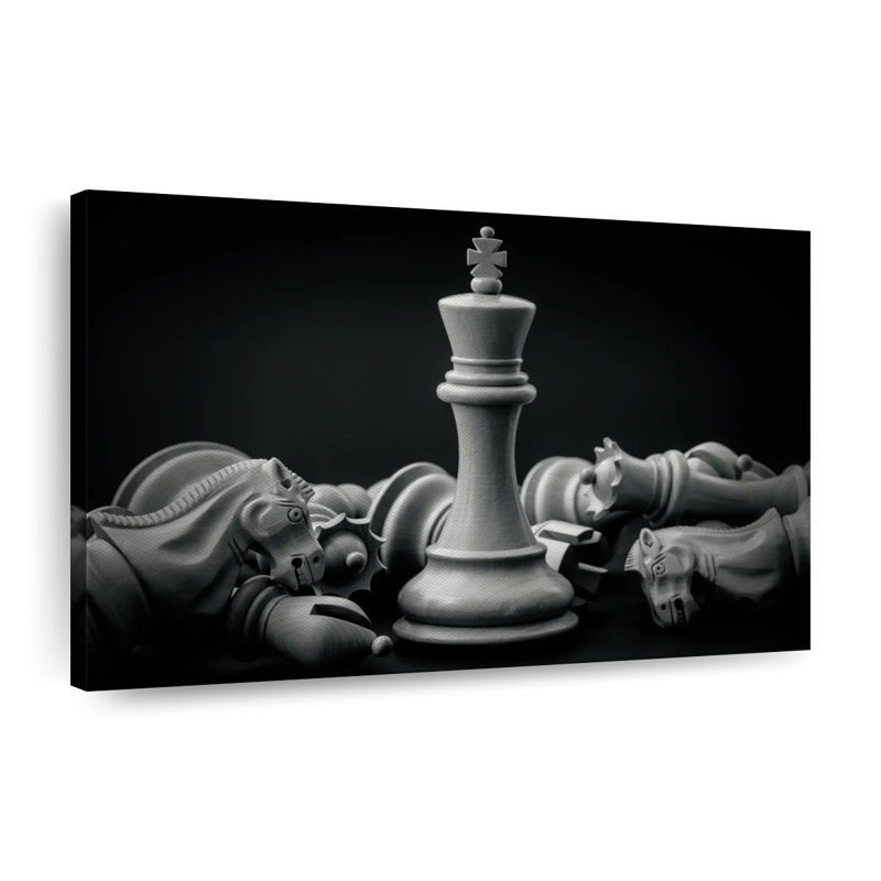 «Chess King», reproduction sur toile, H 30 po x l 45 po x P 1,25 po