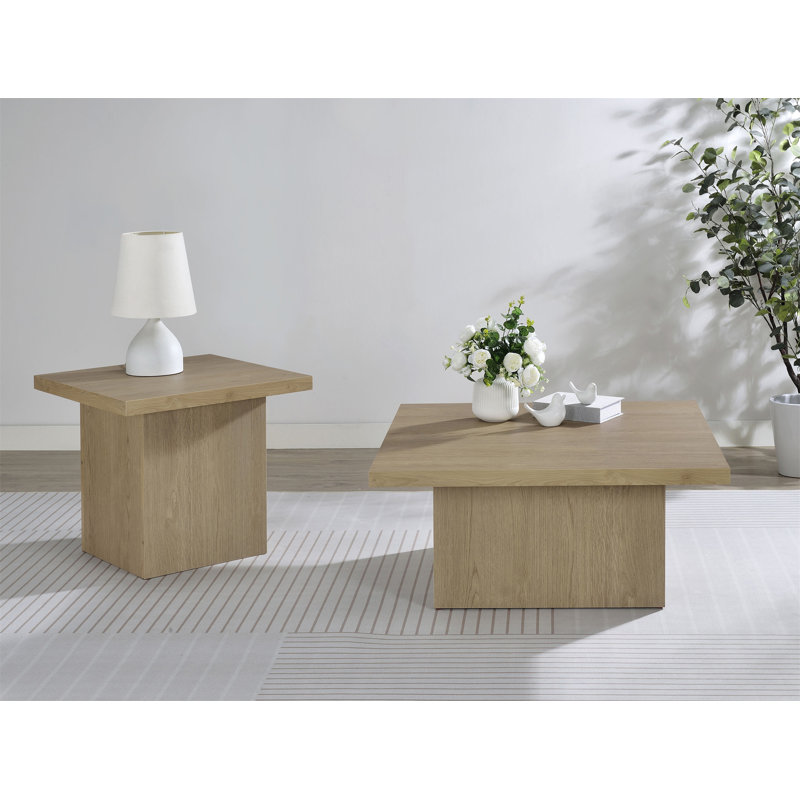 Table de bout carrée en bois d'ingénierie