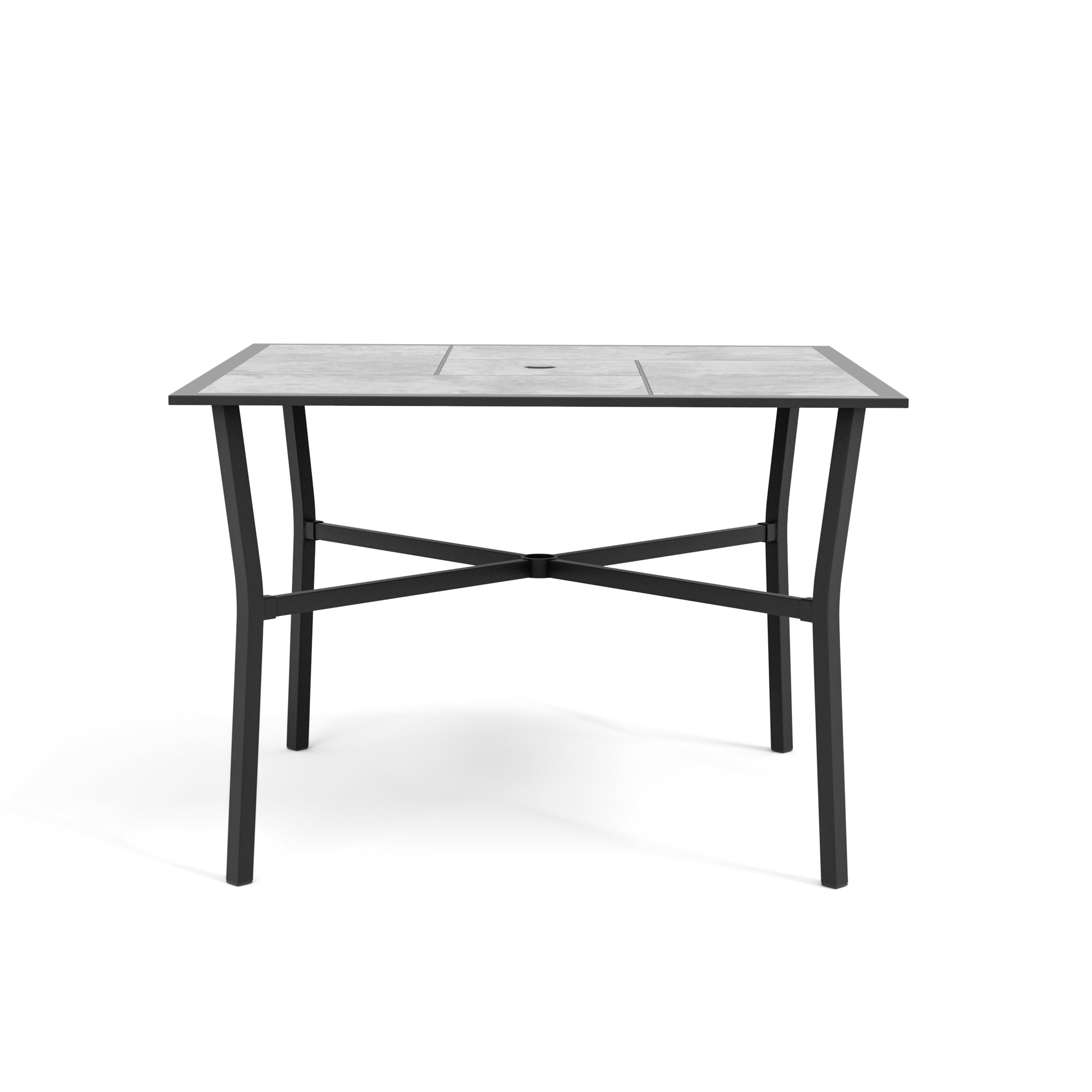 greemotion Sintra 40 Inch Wide Ceramic Tile Top Outdoor Dining Table