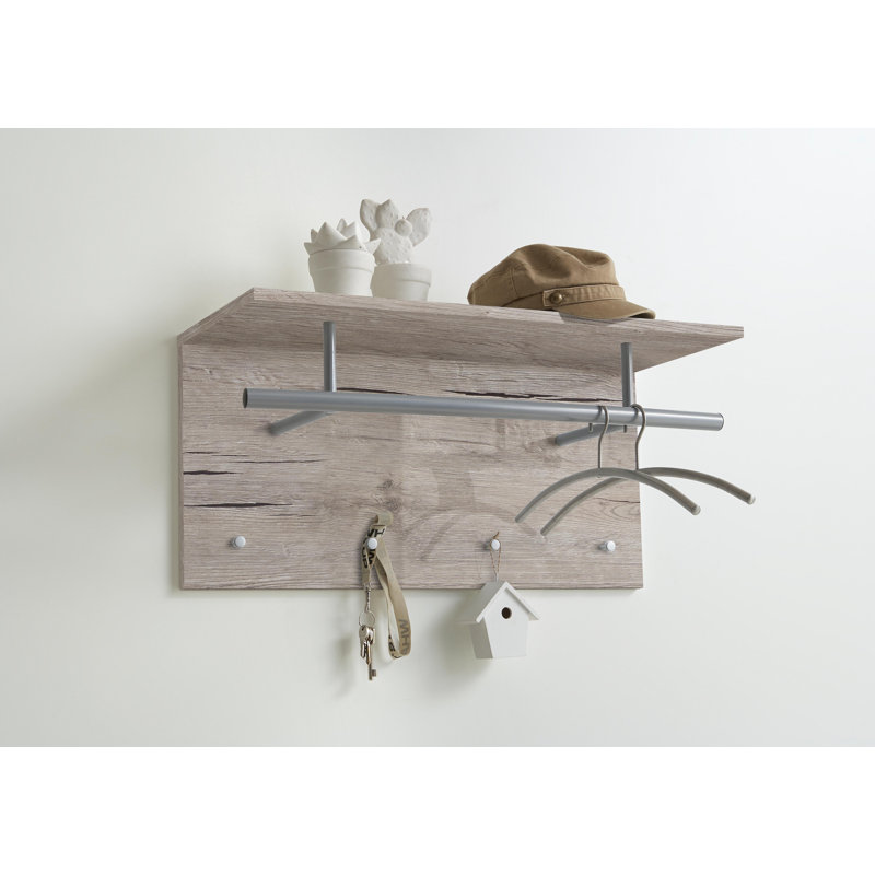 Wall 4 - Hook Wall Mounted Coat Rack
