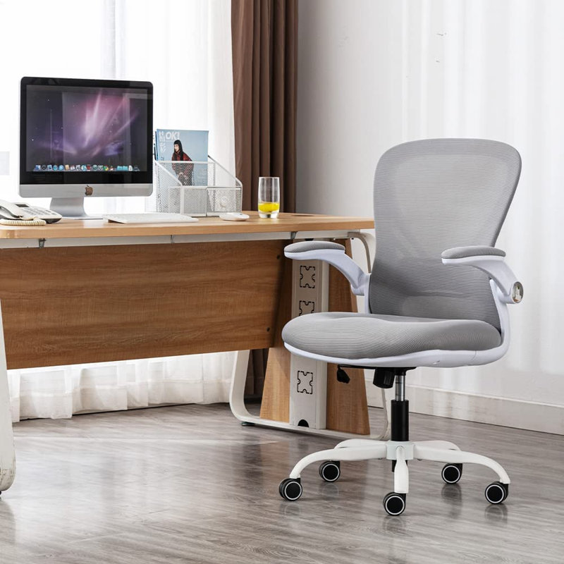 Desk Chair, Pink, White