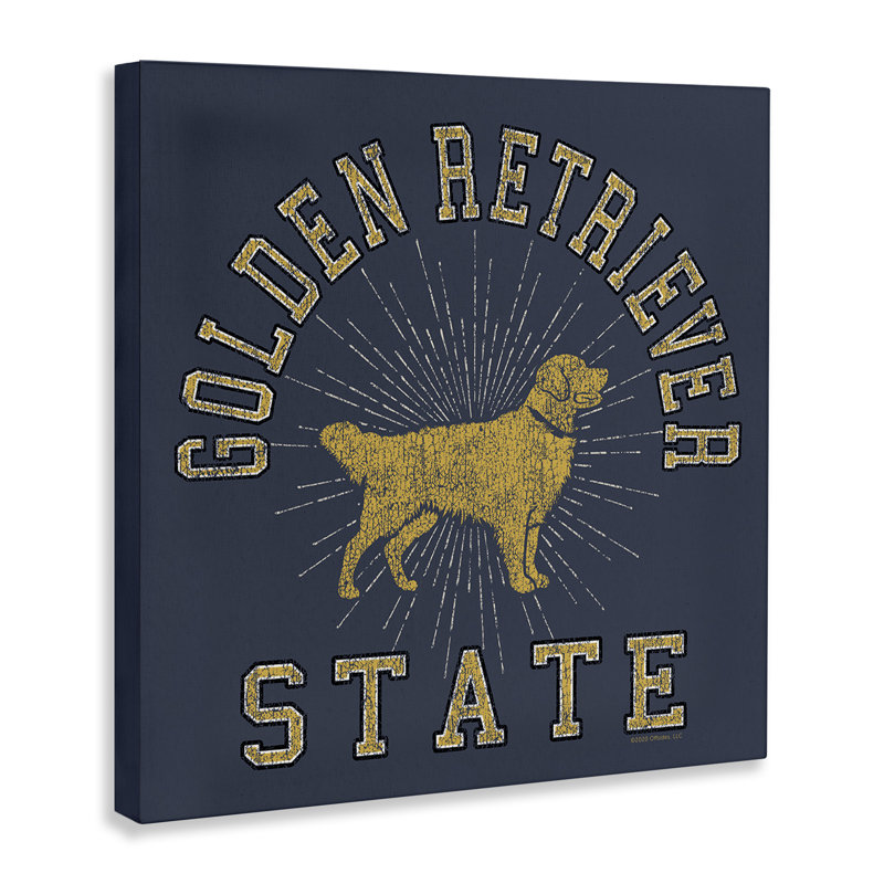 Art mural Golden Retriever State par Spirit Animals / Life Is High, H 30 po x l 30 po
