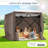 Pop Up Gazebo Screen Tent Screen House for Camping, 10x10 Screen Room with Mosquito Netting-104897144
