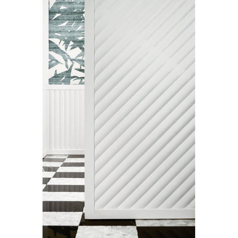 Primed White Textured Polyurethane Wall Panel Moulding