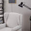 Fauteuil d'appoint rembourré à oreilles avec table d'appoint-2048159168