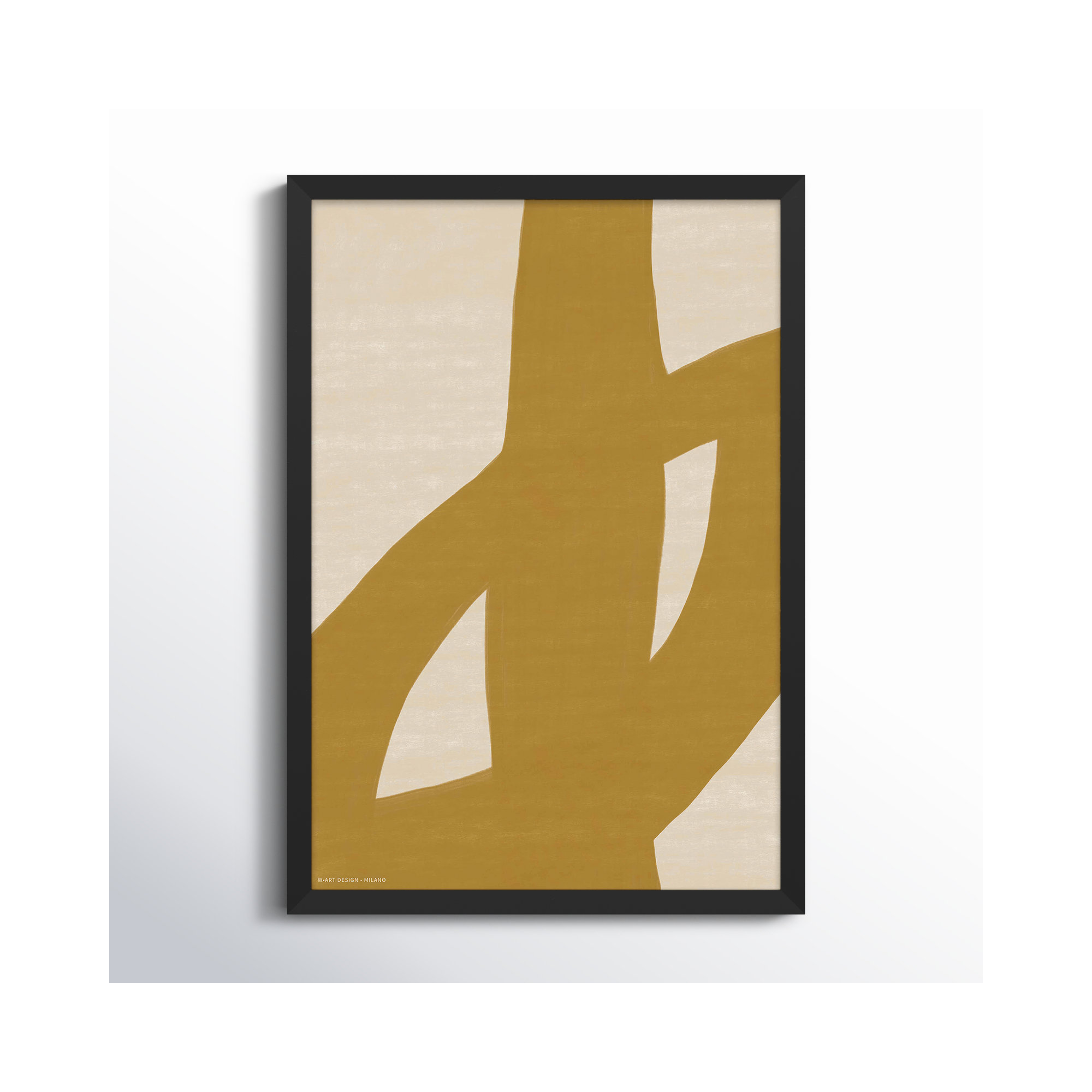 Form And Fusion 1 by Romina Gadler, 25" H x 17.5" W x 1.25" D, Black Framed Paper