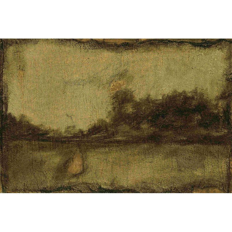Paysage doré II, H 8 po x l 12 po