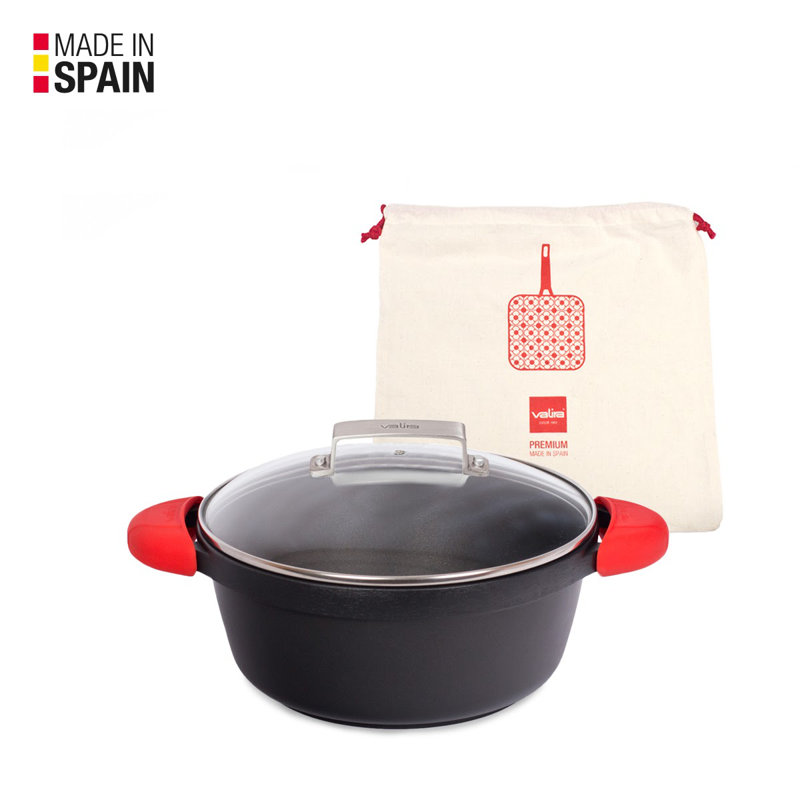 Valira Non-Stick Aluminum Round Dutch Oven, 4.5 L