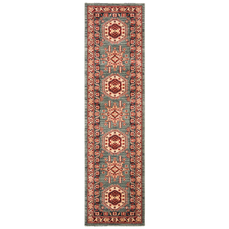 Joppatowne Hand Loomed Wool Southwestern Rug, Runner 2'3" x 8'