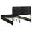 Burton Black Upholstered Eastern King Bed